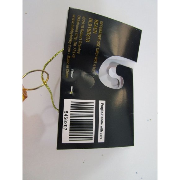 Hermit Crab Glitter Shell Mercury Style Glass Ornament Bathroom Beach Decor NWT - Picture 7 of 9